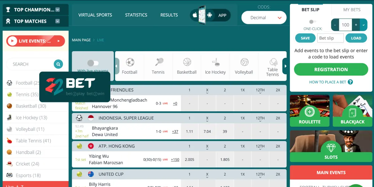 22Bet en línea 22Bet en línea